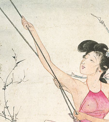 欣欣-胡也佛的仕女画和最知名的金瓶梅秘戏图